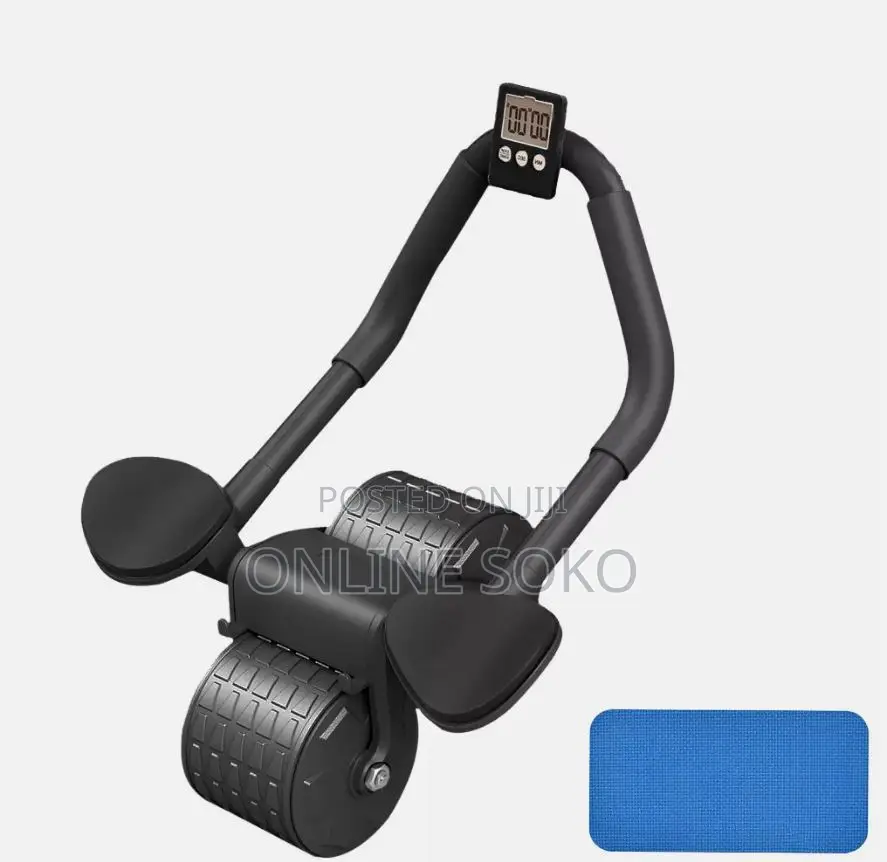 Automatic Rebound 2 in 1 ABS Wheel Workout Gym Sports Equip
