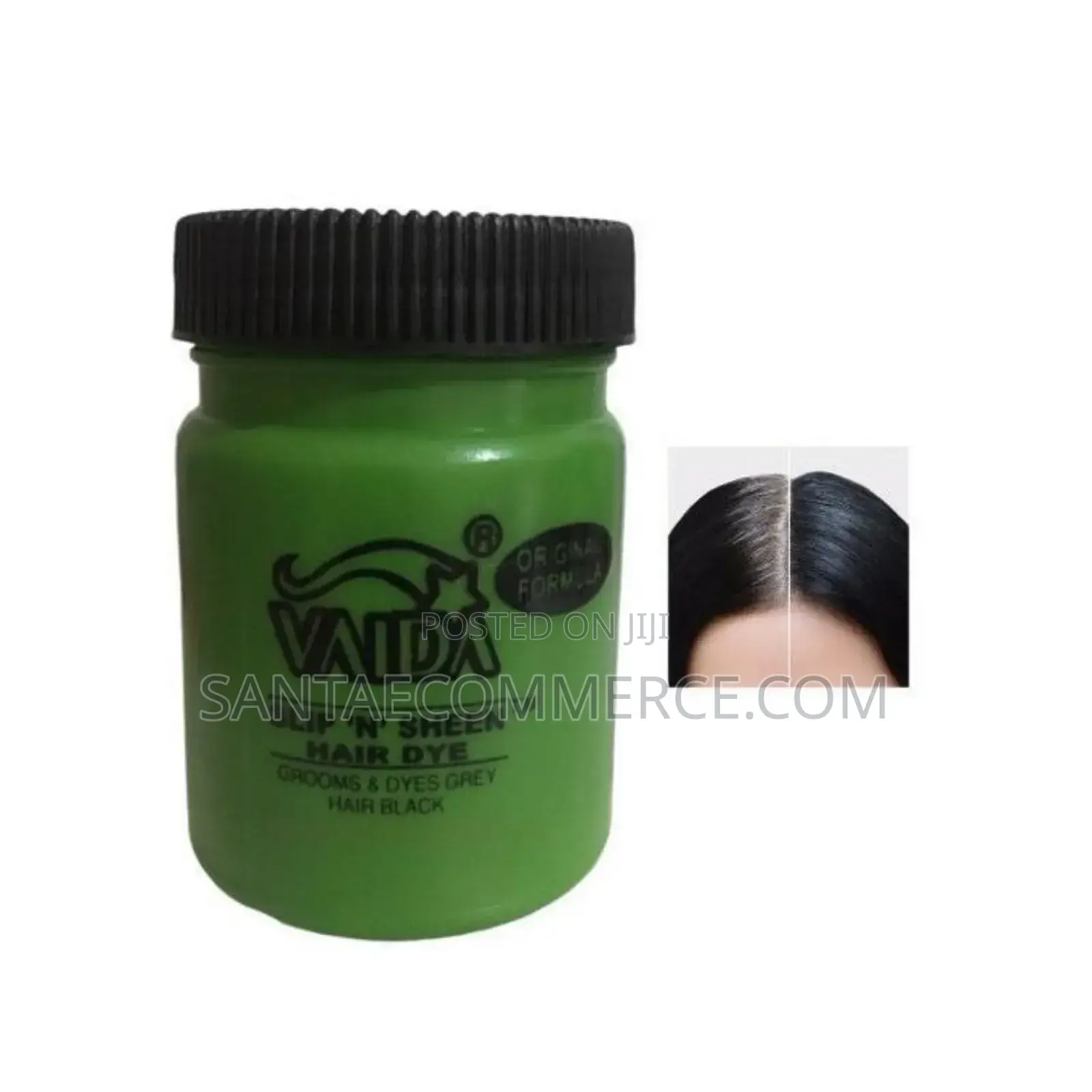 Vaida Turns Grey Hair Black Slip ‘N’ Sheen Hair Dye Pomade