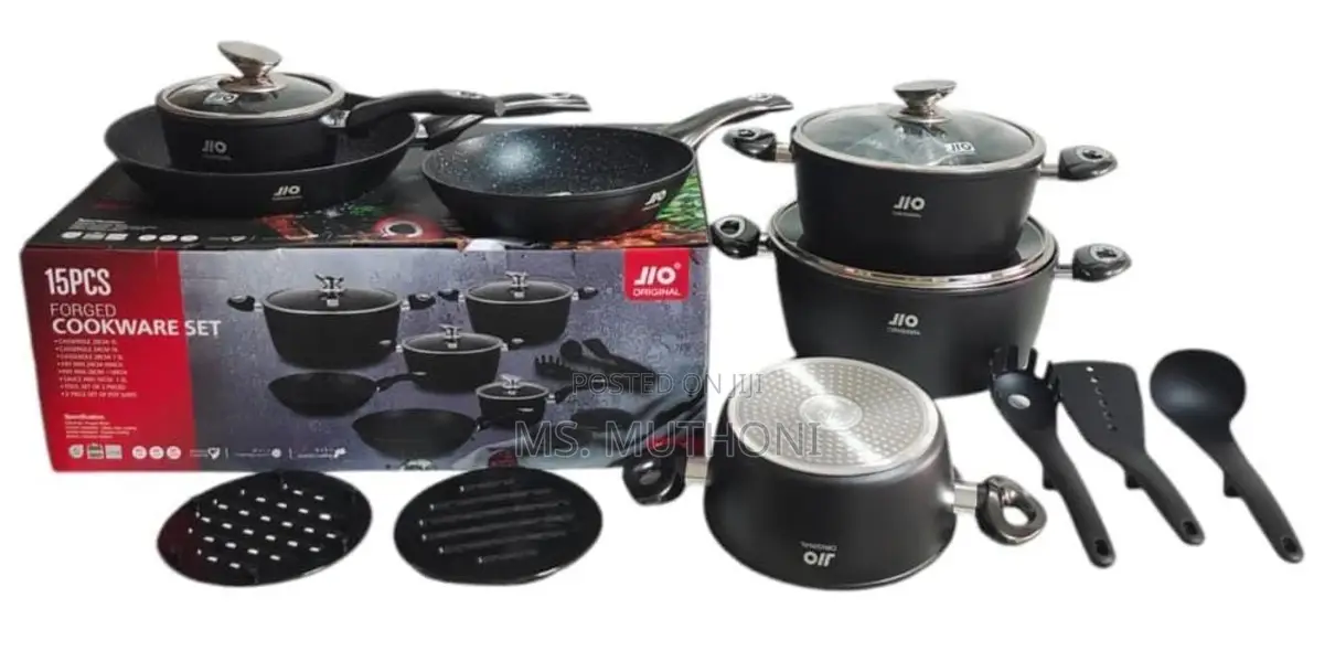 15pcs JIO Nonstick Cookware Set*