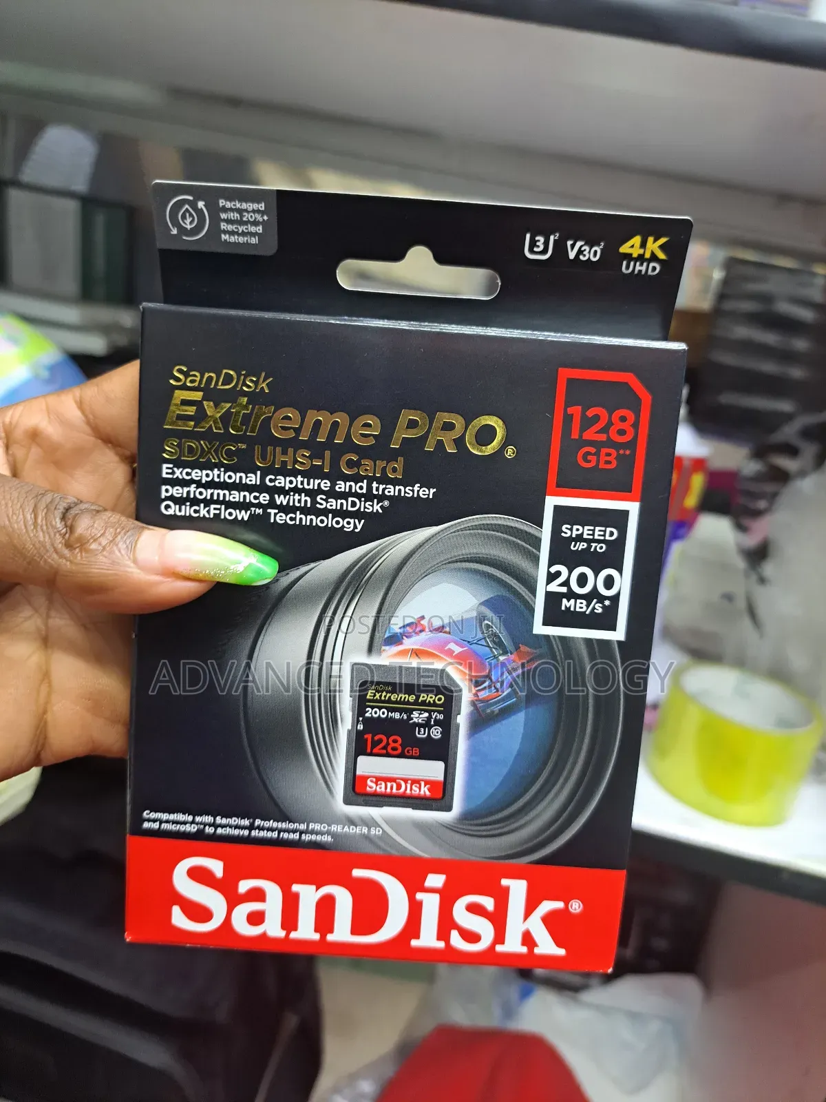 Sandisk 128gb Camera Sd Card 200mbs