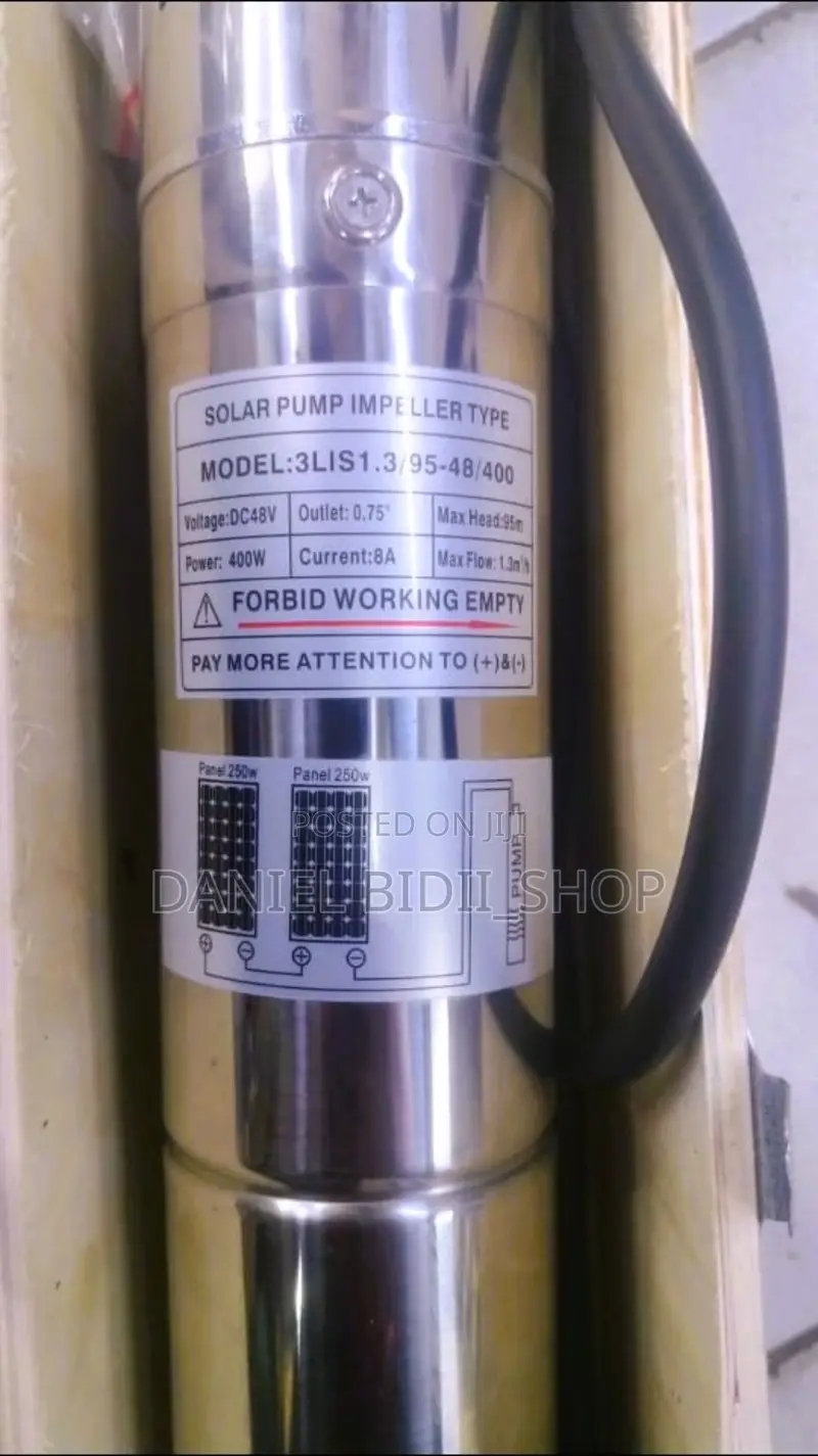 95 MTRS Solar Submersible Pump 400 Watts 48v