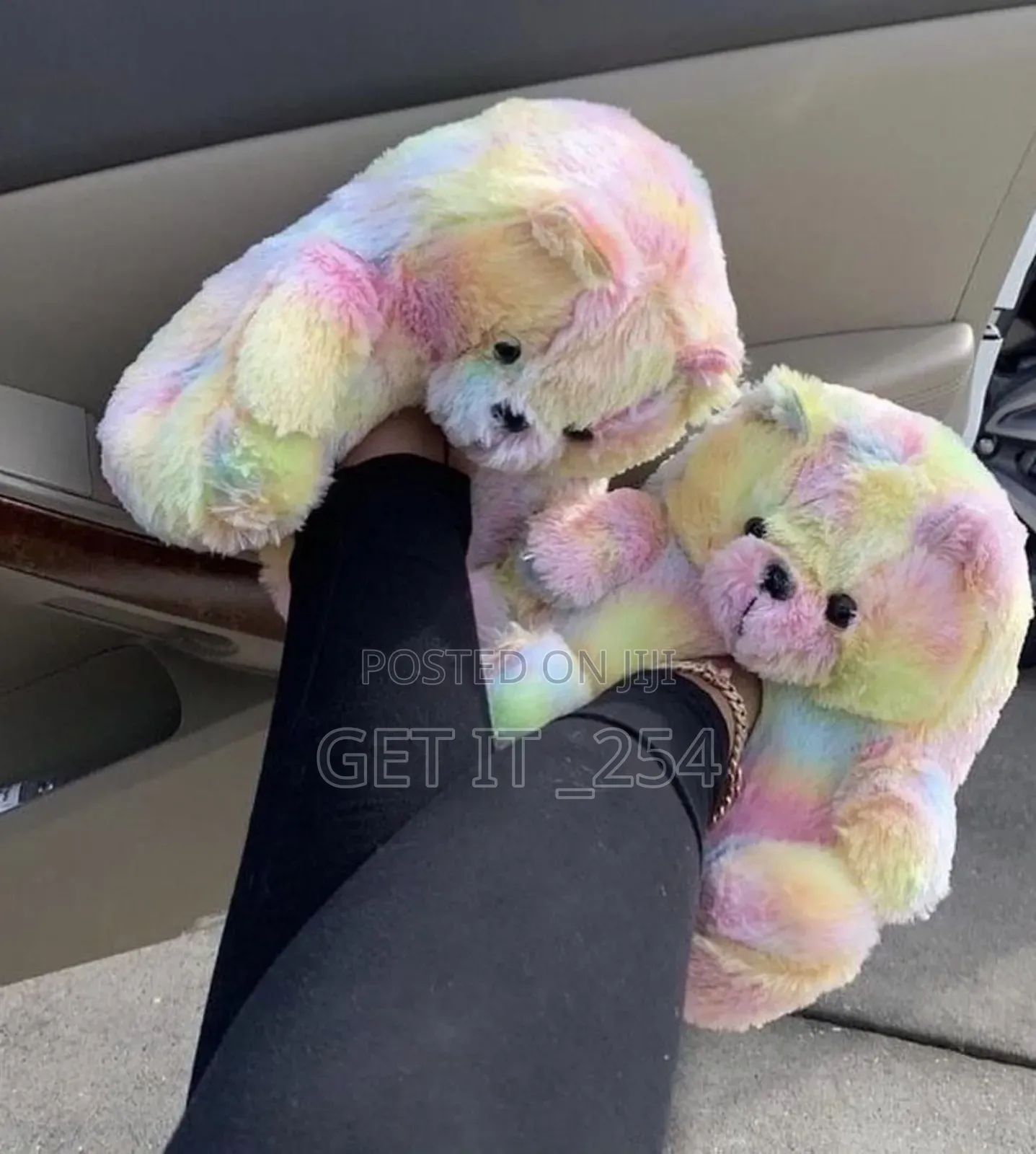 *Bear Fluffy Sandals* Size:*Free Size
