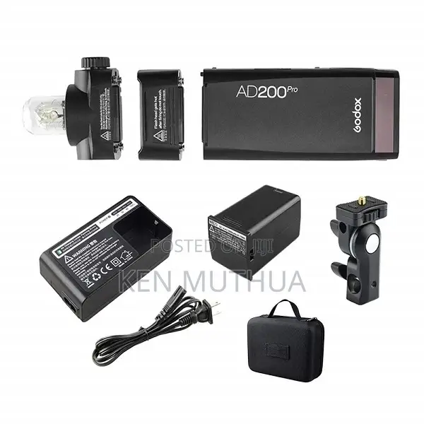 GODOX AD200 Pro Flash Strobe, Speedlight TTL Pocket Flash Ki