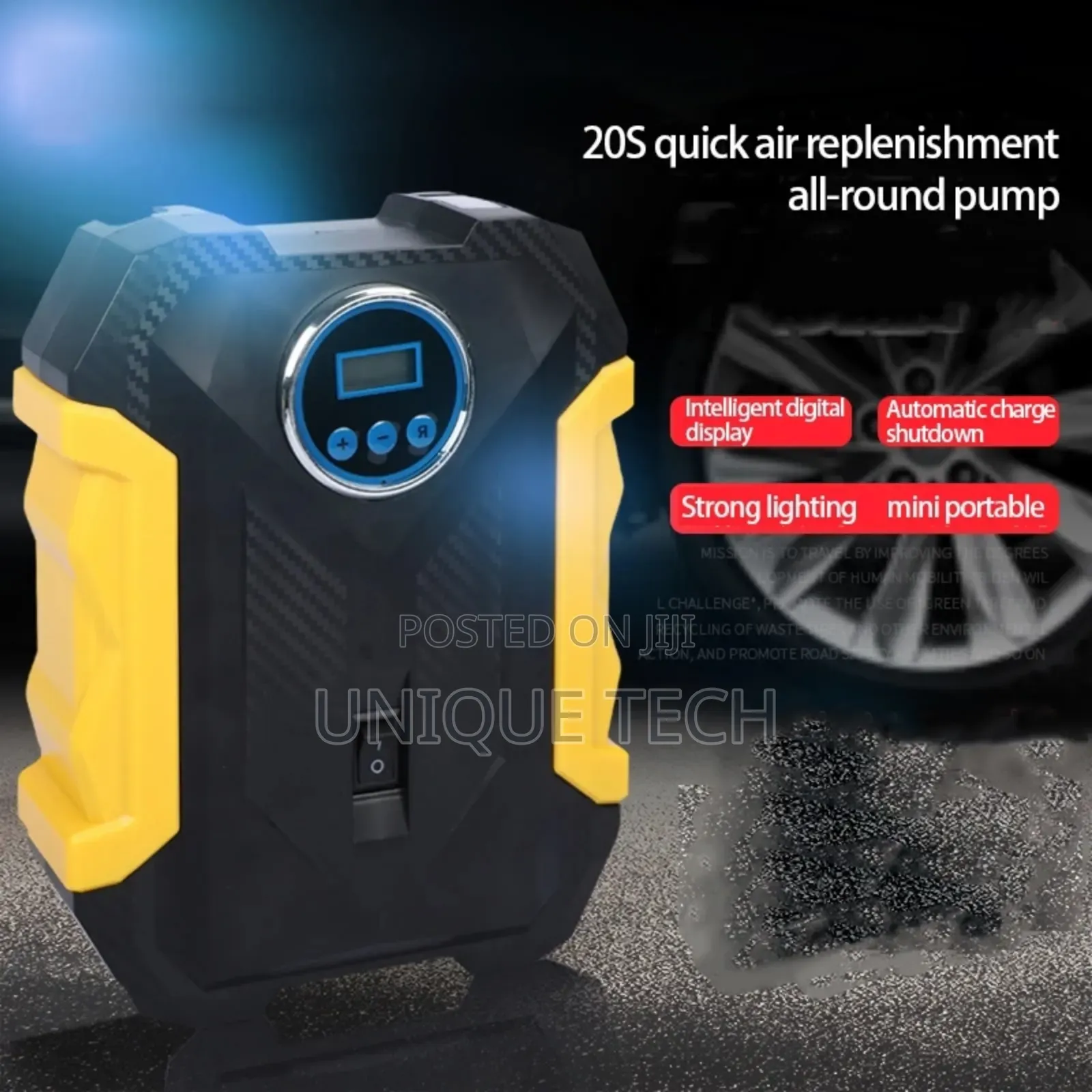 Heavy-Duty Digital Tire Inflator With Pressure Display