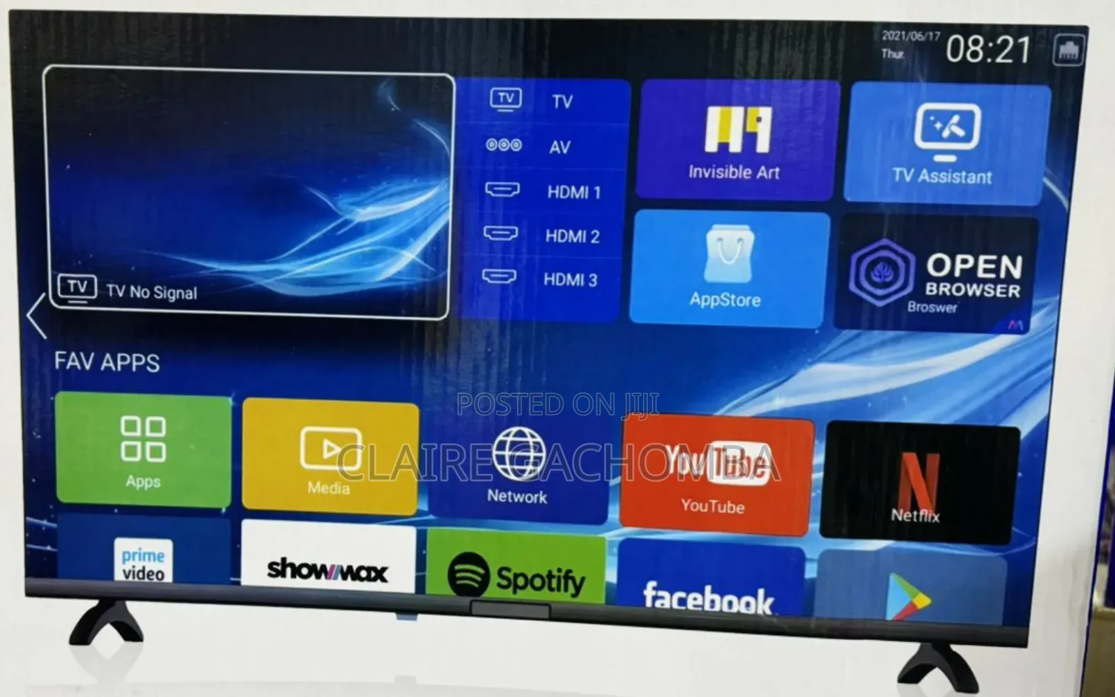 Vision 32 Inches Smart Android Flameless Tv