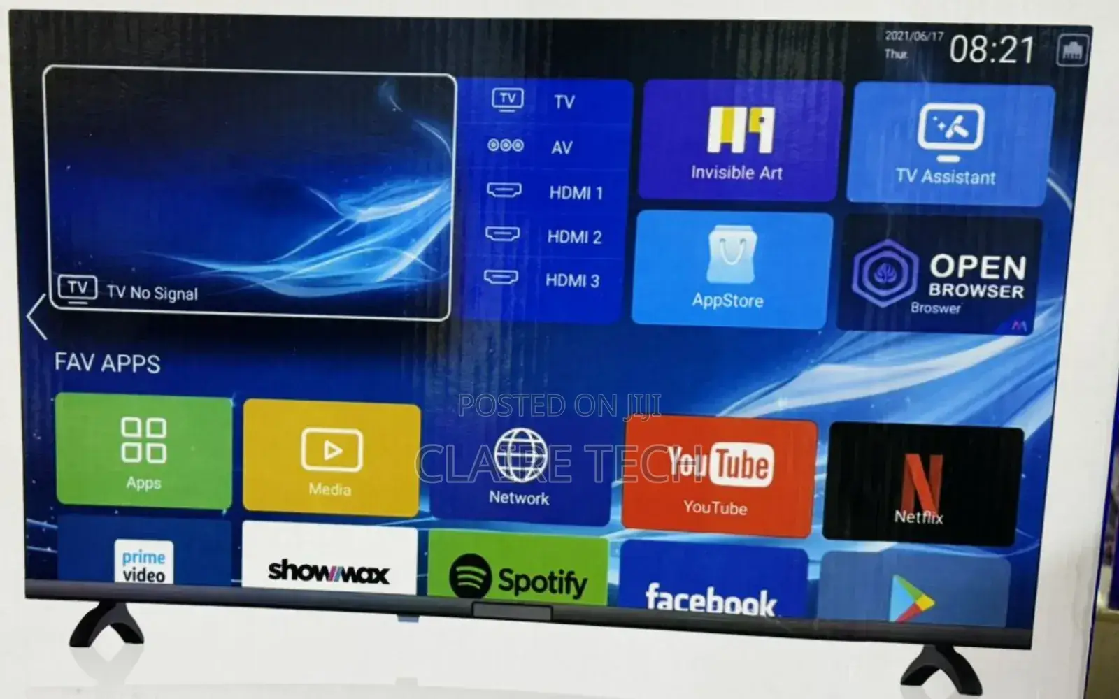 Vision 32 Inches Smart Android Flameless Tv