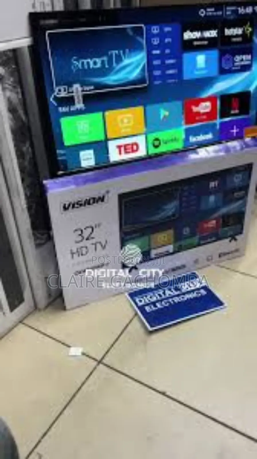 Vision 32 Inches Smart Android Flameless Tv