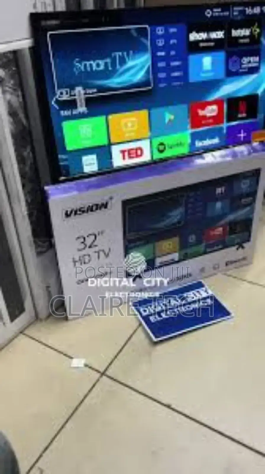Vision 32 Inches Smart Android Flameless Tv