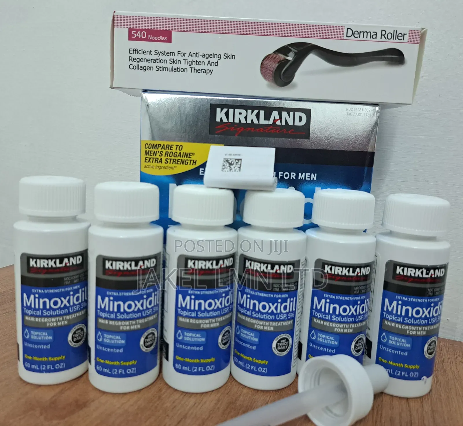 Kirkland Minoxidil 6 Pieces + Derma Roller