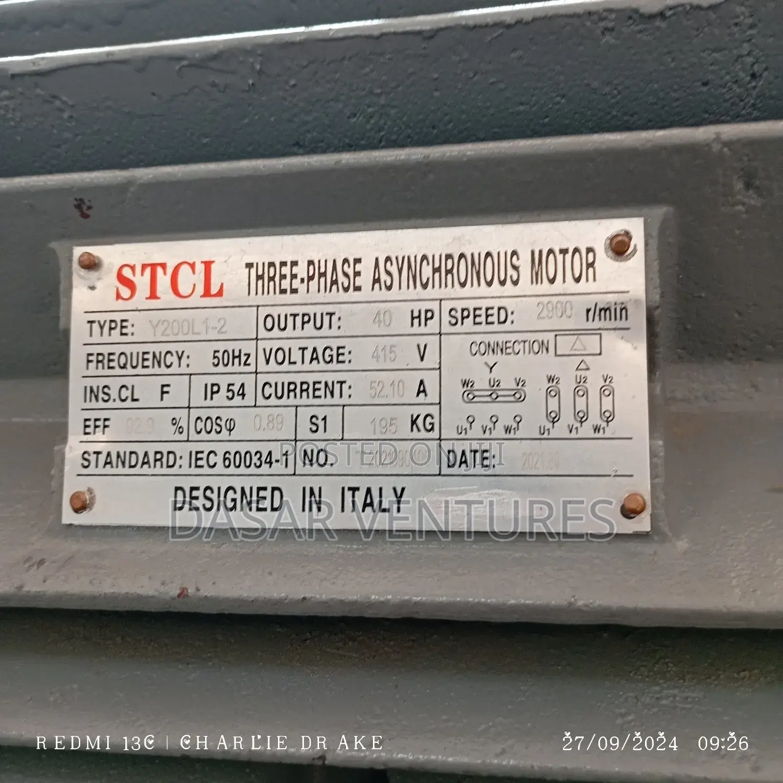 Electric Motor STCL 40hp High Speed