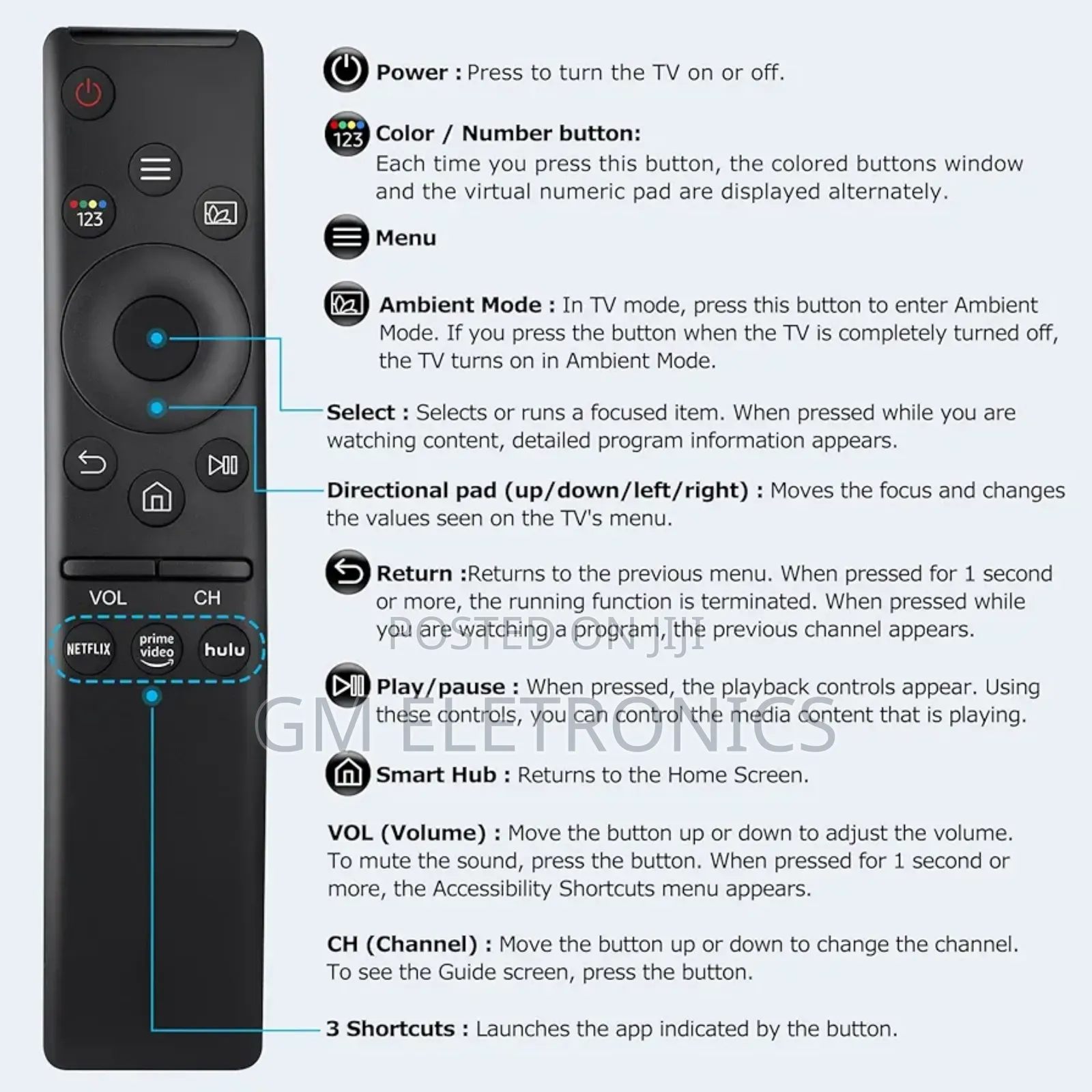 Magic Remote Control Compatible to All Samsung Smart Tvs