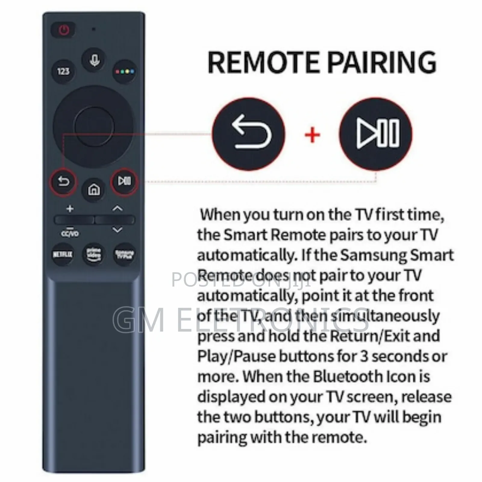 BN59-01363J Voice Remote Control for Samsung QLED Smart TV.