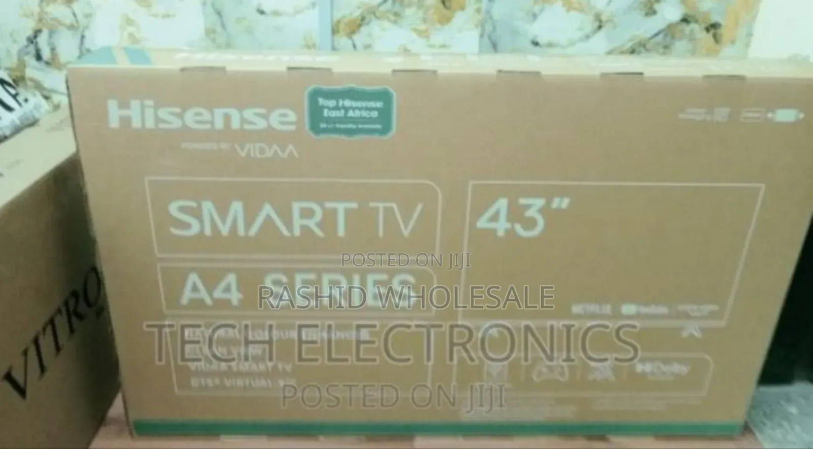 Hisense A4 43 Inch Smart Flameless Tv.