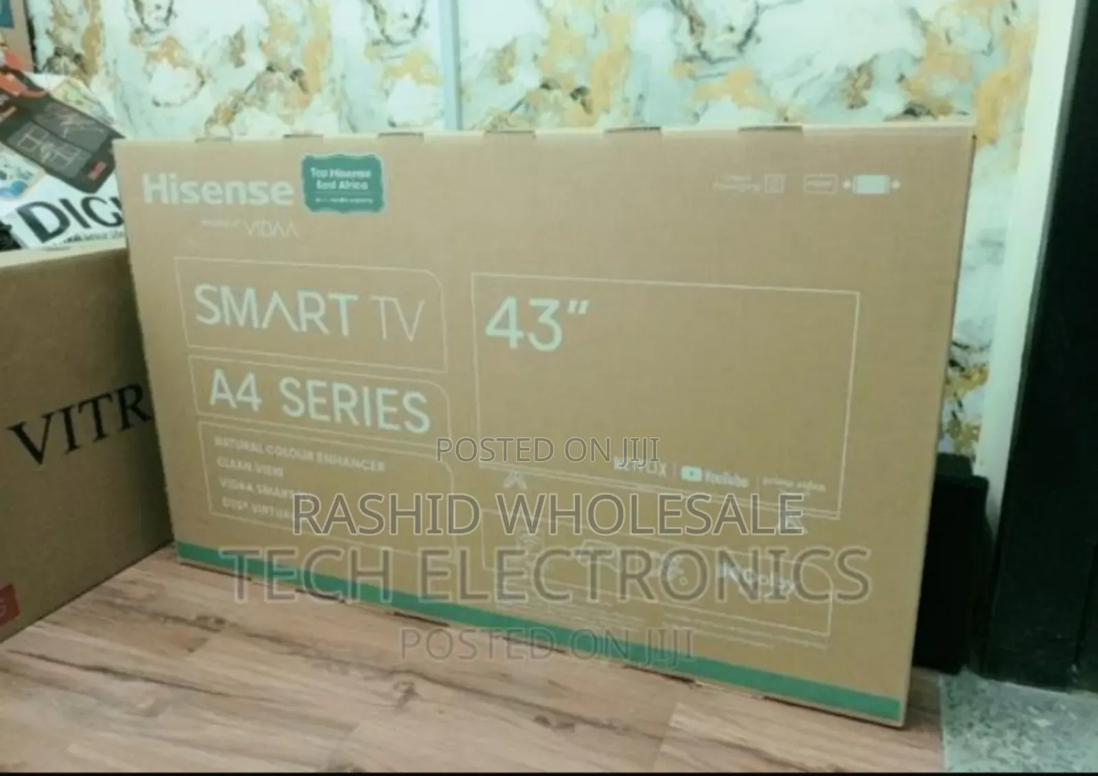 Hisense A4 43 Inch Smart Flameless Tv.