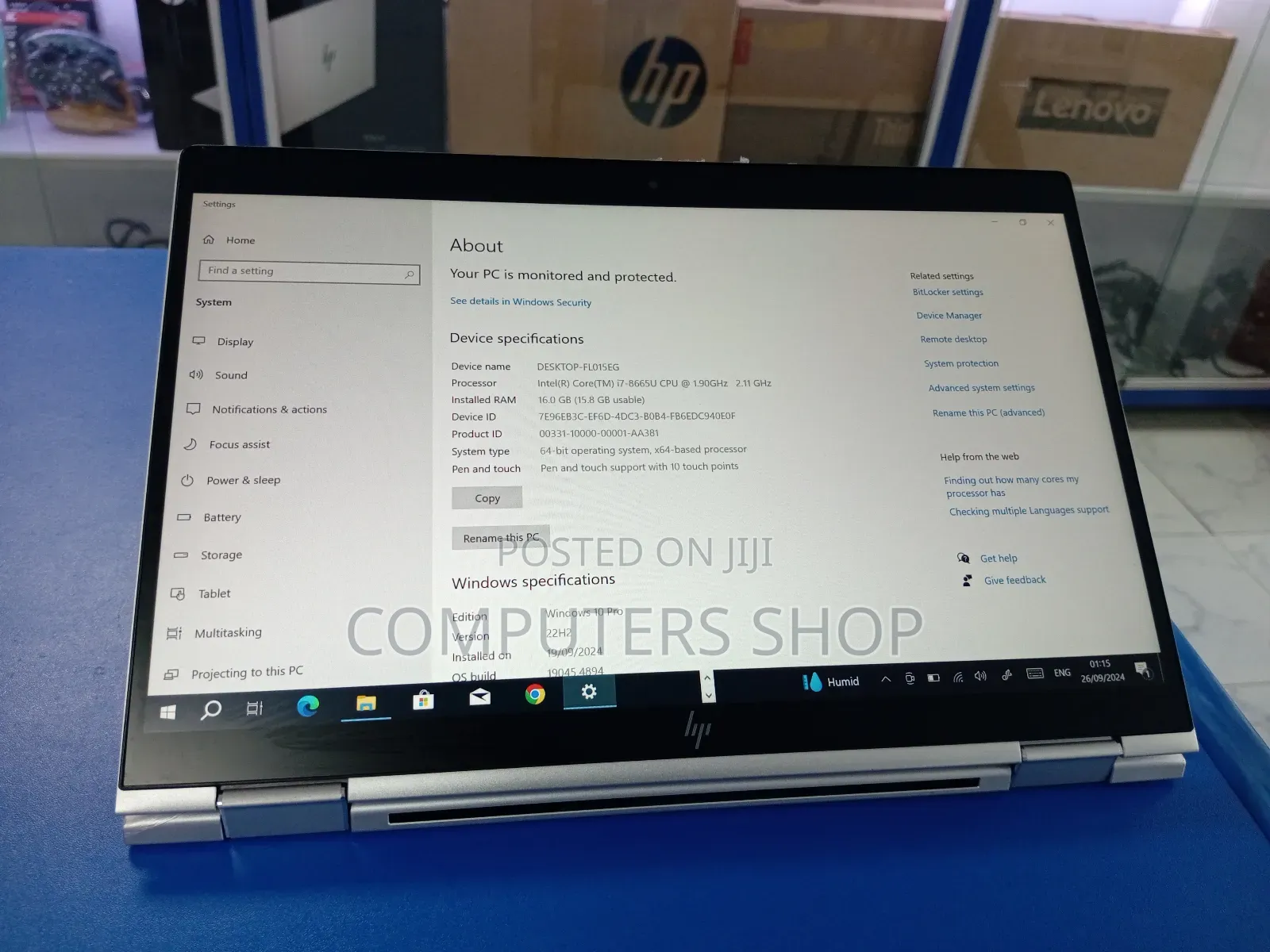 Laptop HP EliteBook X360 1030 G4 16GB Intel Core I7 SSD 256GB