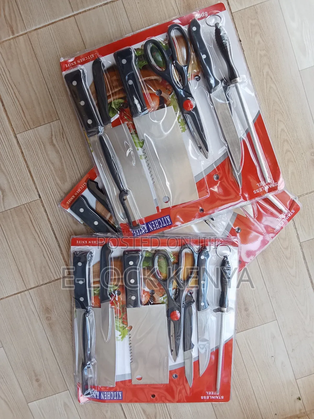 Stainless Steel Knives Set 9 Piece