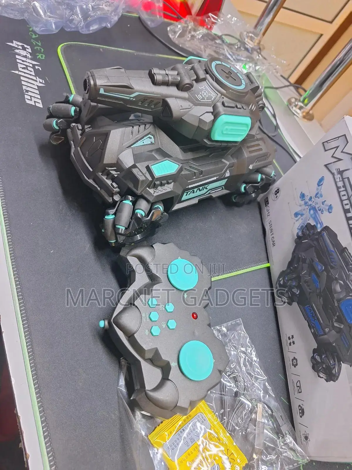 Rechargeable 360 Armored Tanker With Water Gun and Remote