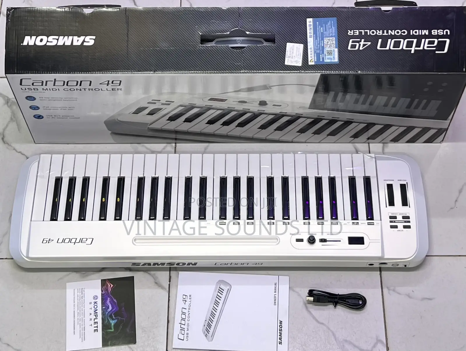 Samson Carbon 49 Key Usb Midi Controller Keyboard / New