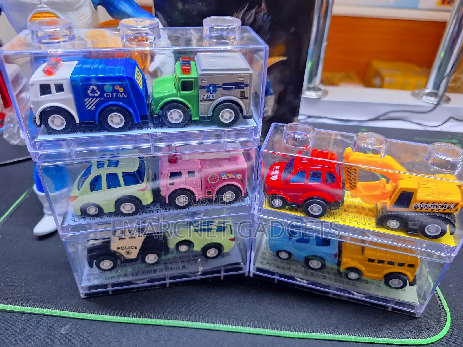 Unbreakable Small 2 Cars Pair Themed Toys for Kids