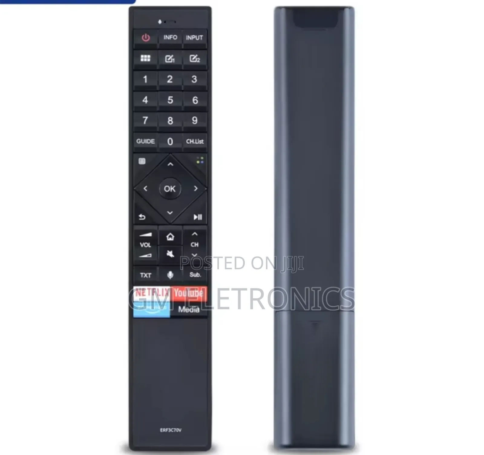 ERF3C70V Remote Control for Hisense H55U7B H65U8B H55O8B.