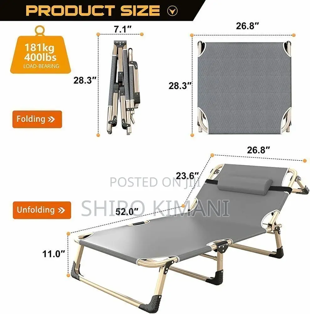 Foldable Bed Very Portable and Comfortable to Sleep