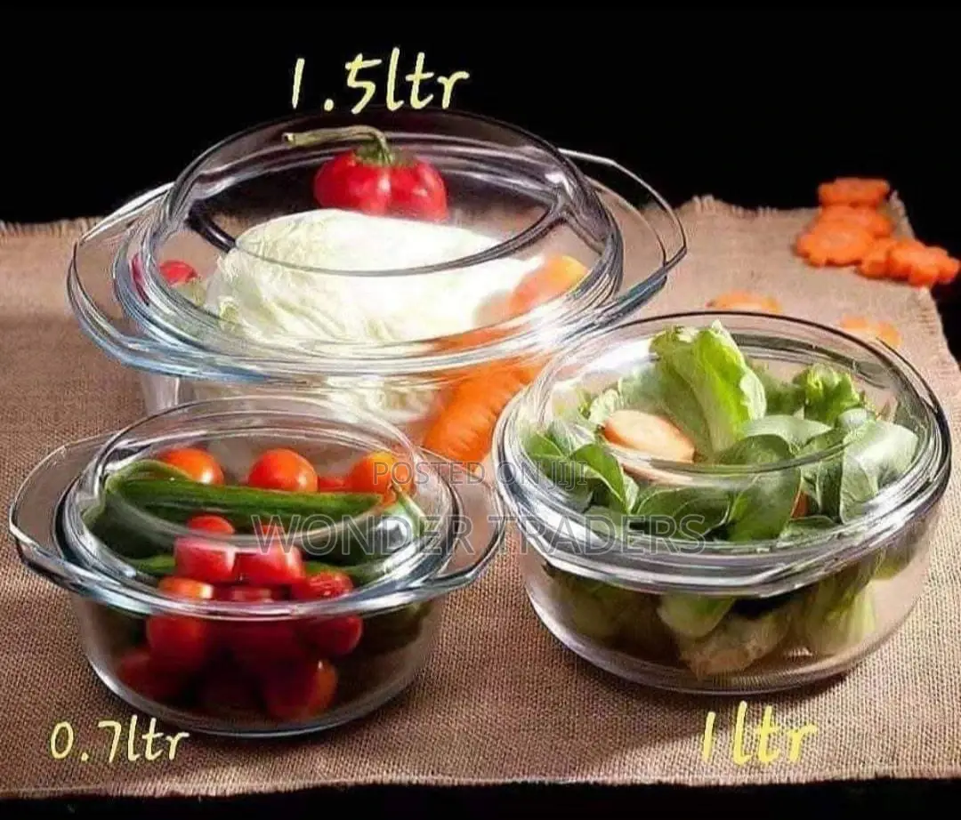 Signature Set of 3 Glass Casserole*