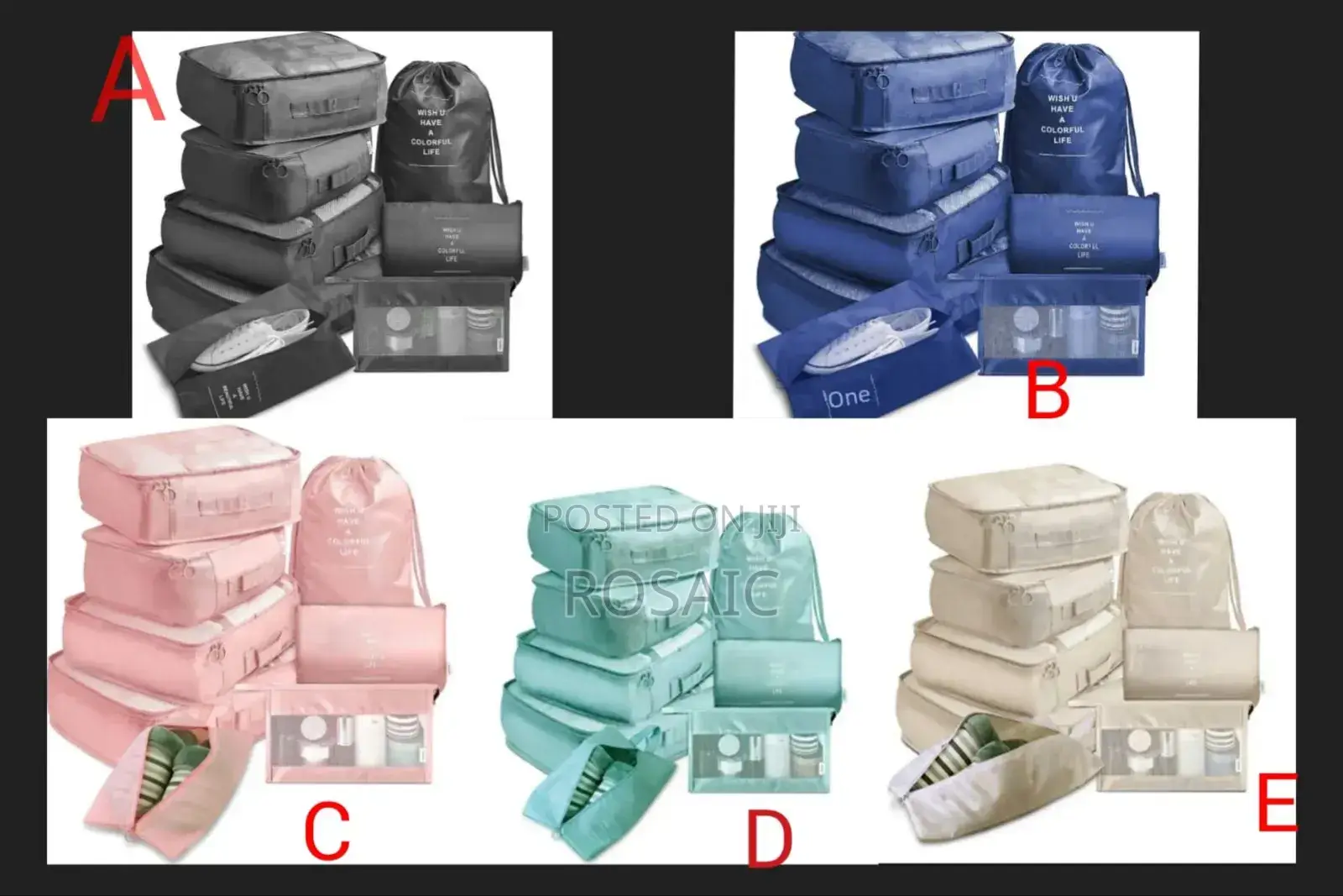 *8pcs Luggage Travel Organizers