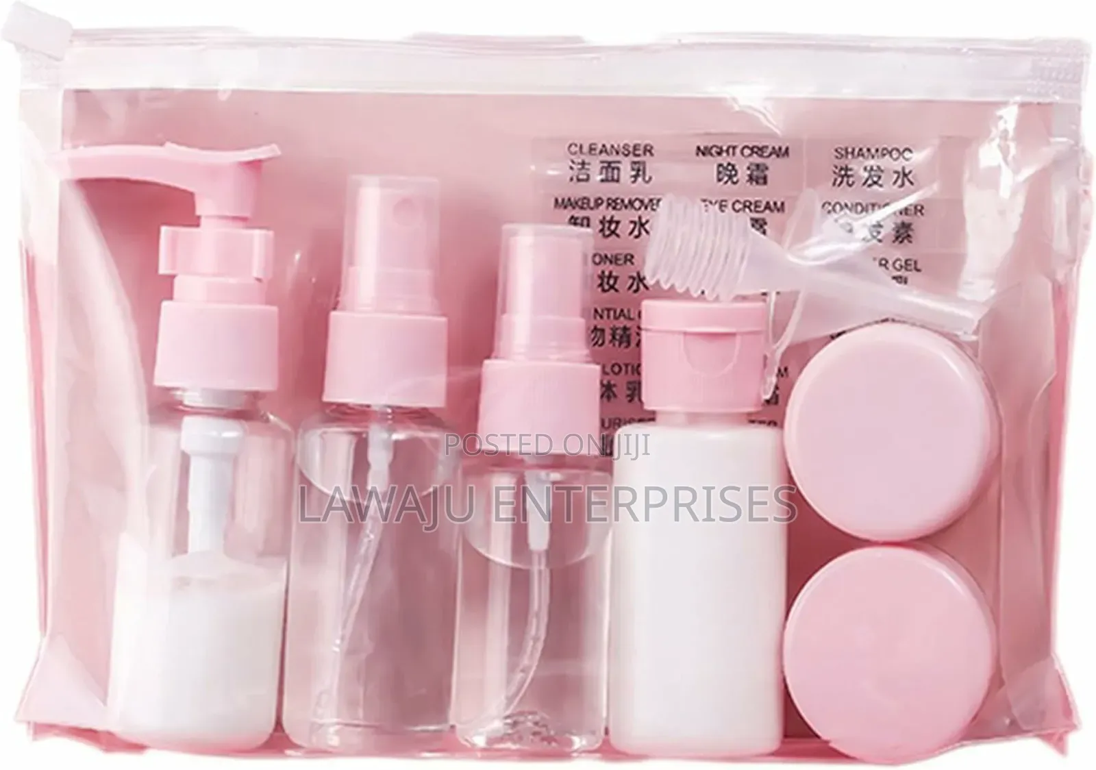 10pc Travel Cosmetic Storage Set