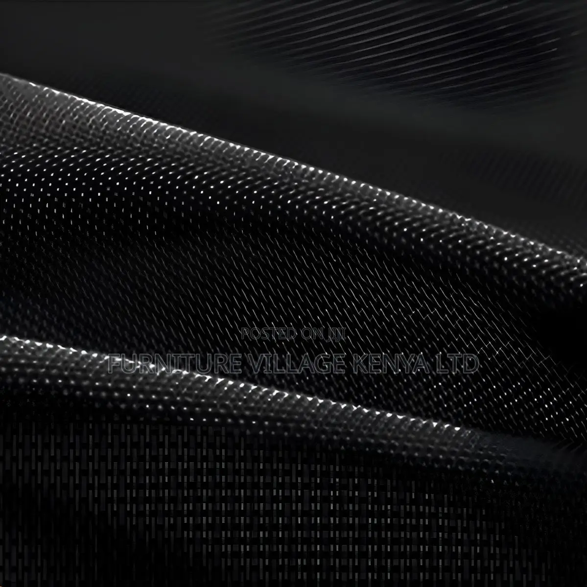 Modern Black Mesh Office Task Chair With Fixed Arms