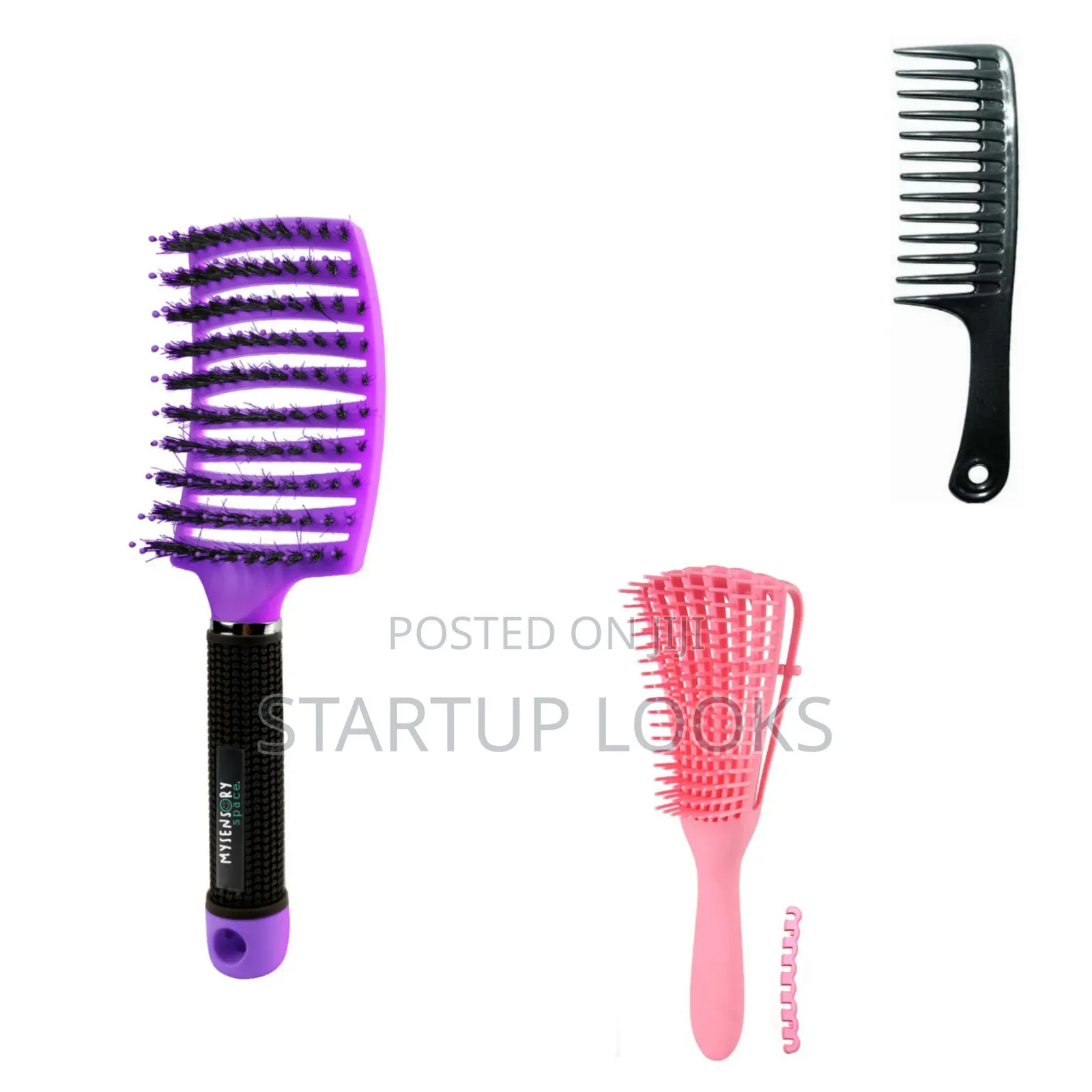 3pcs Wig Hair Brushes Detangling Combs