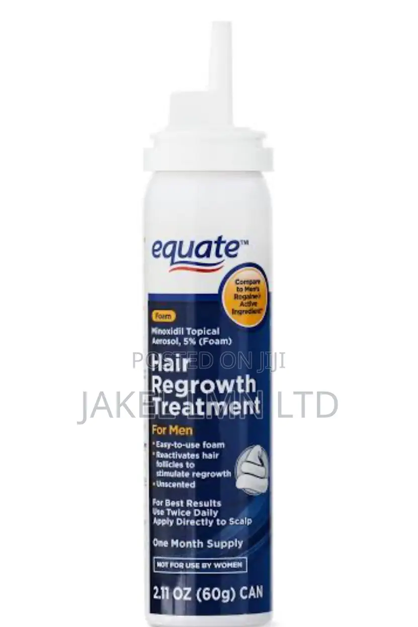 Equate Foam Hair Regrowth Treatment Minoxidil 5%- 1 Can, 60g