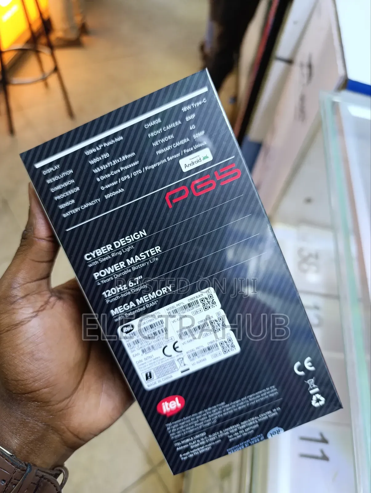 New Itel P55 Plus 128 GB Black