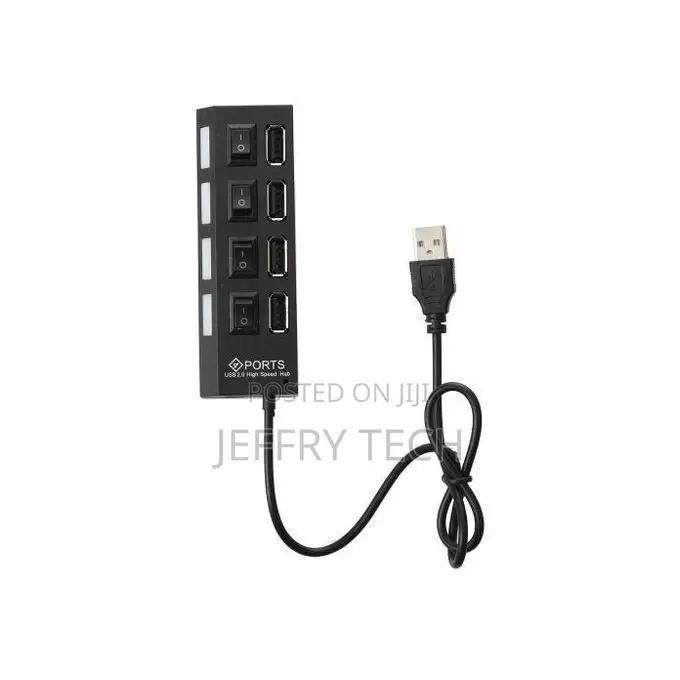 4 Port USB 2.0 USB Hub With Switch