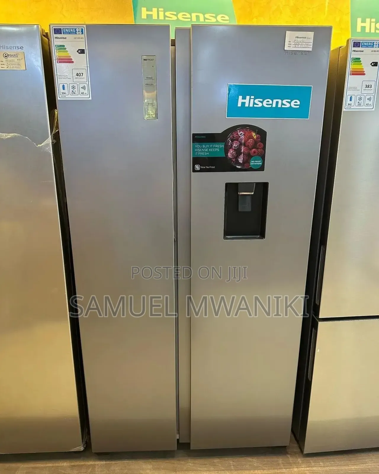 Hisense Side by Side Refrigerator 518 Liters No Frost