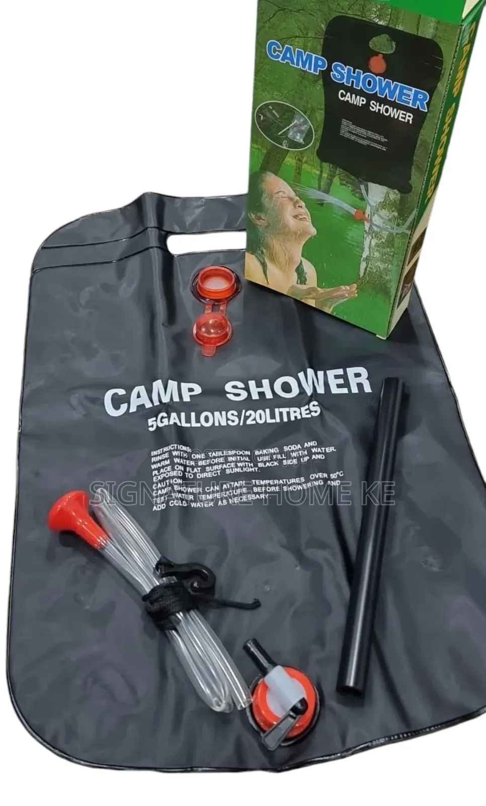 20ltrs Solar Heated Camping Shower Bag