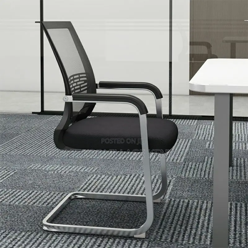Modern Mid-Back Mesh Task Chair With Fixed Arms