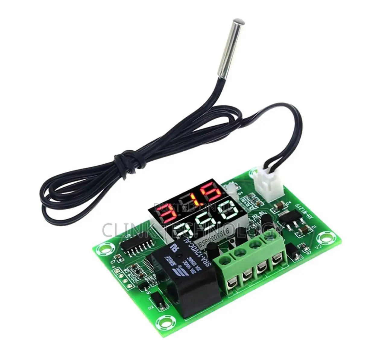 XH-W1219 DC 12V Dual Display Digital Thermostat