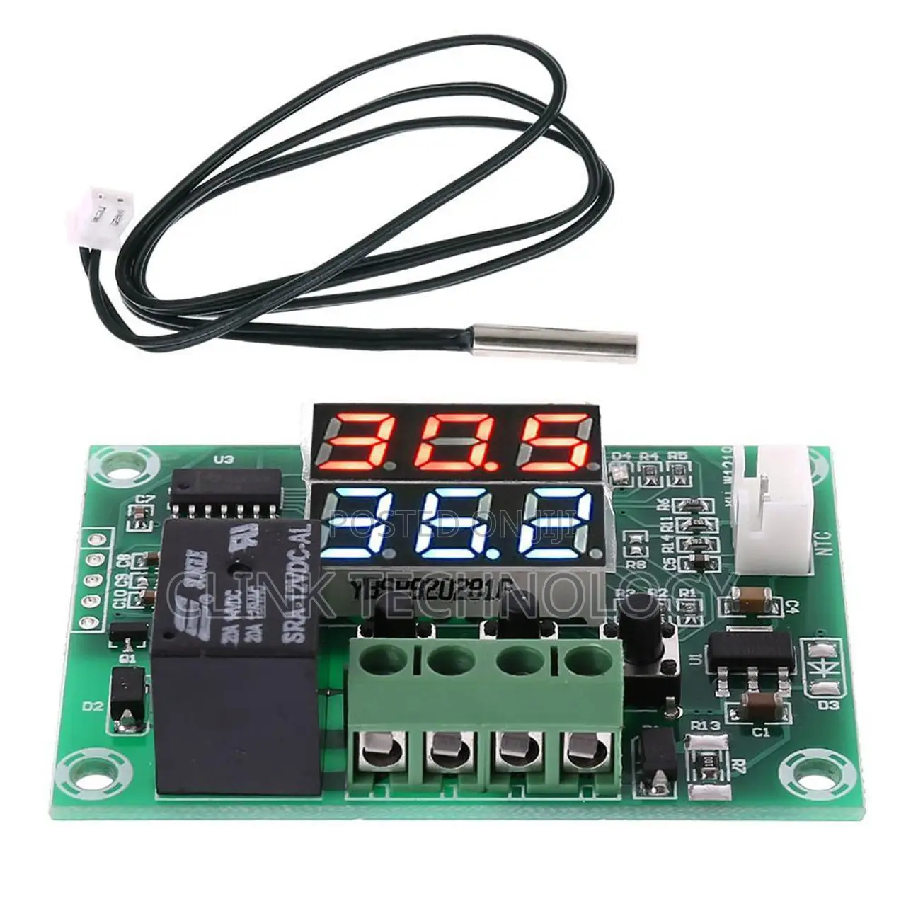 XH-W1219 DC 12V Dual Display Digital Thermostat