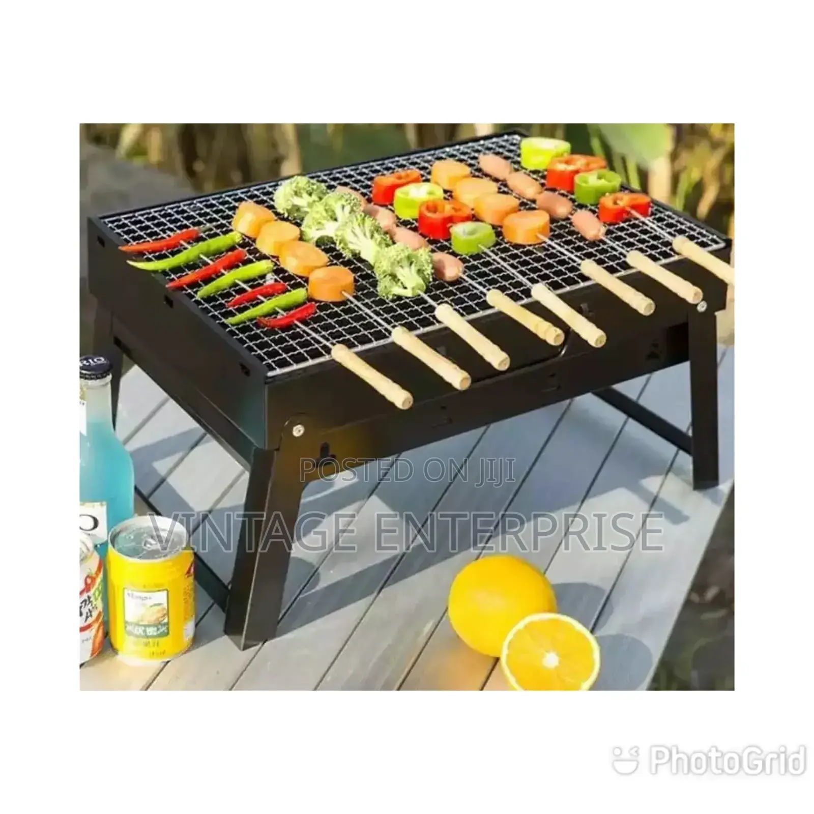 Foldable Portable Barbeque Charcoal Grill
