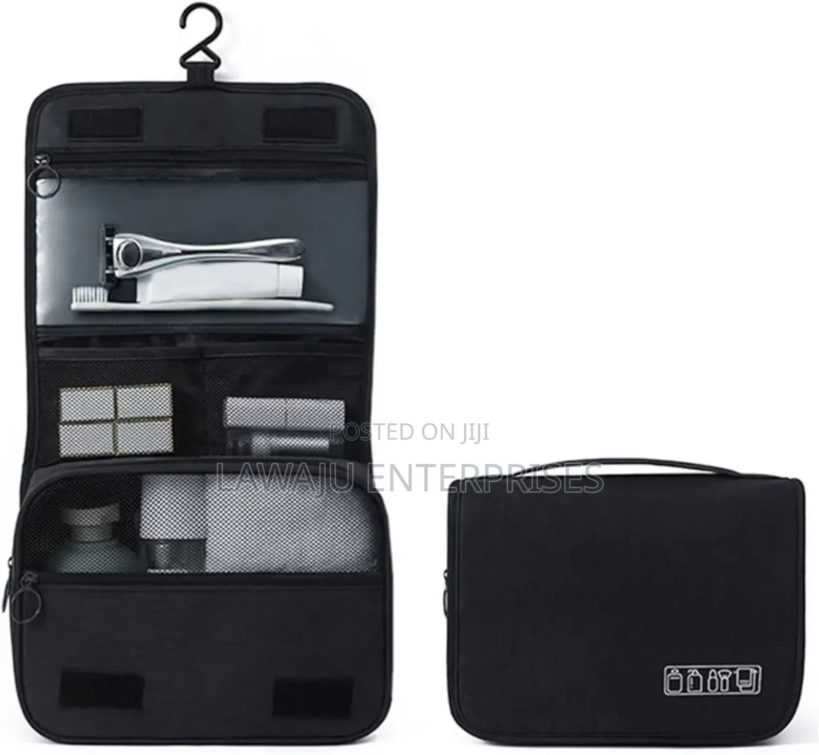 Black Hanging Cosmetic Bag
