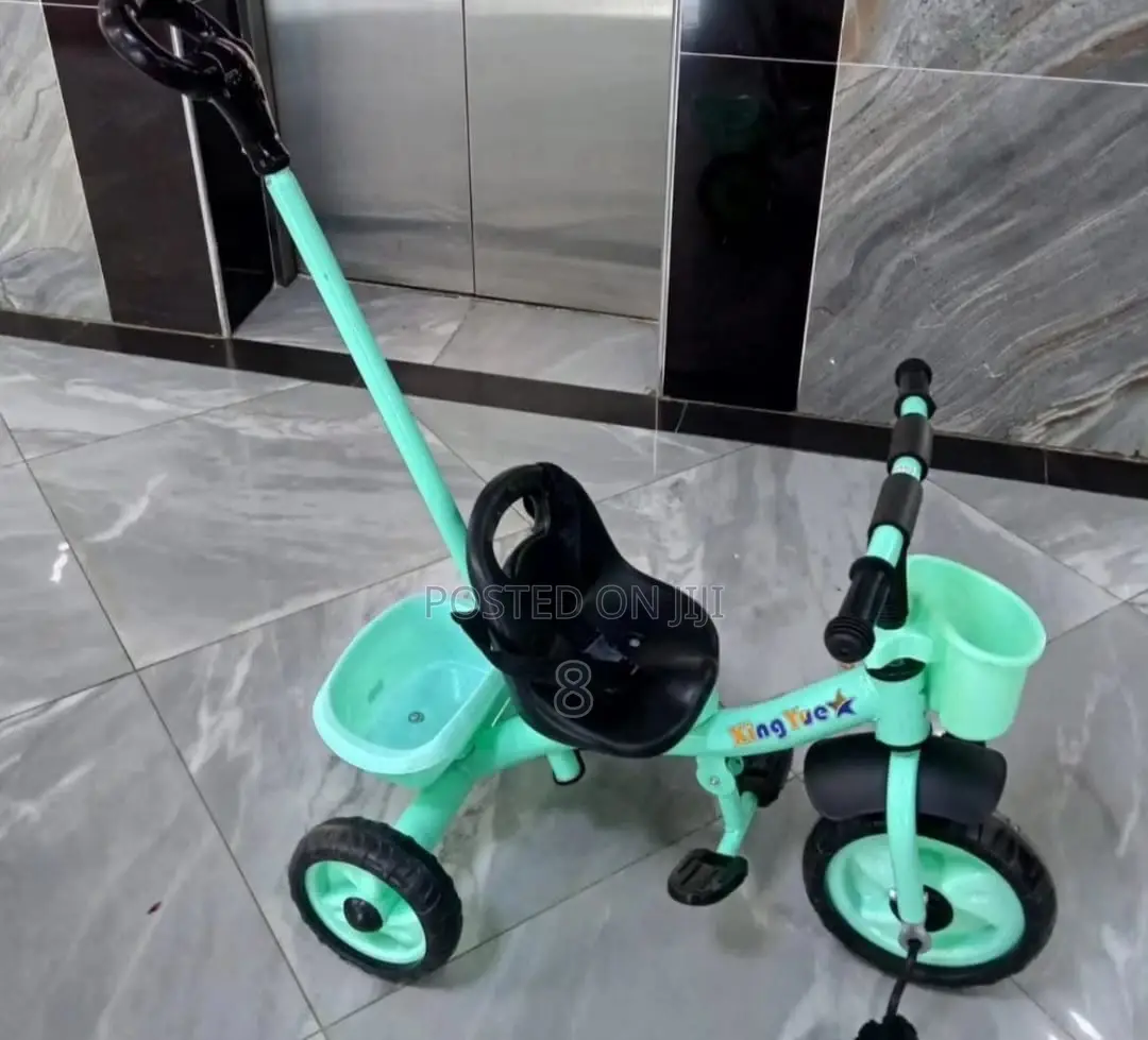 Tricycle With Push Handle – Ideal for Toddlers Learning to R