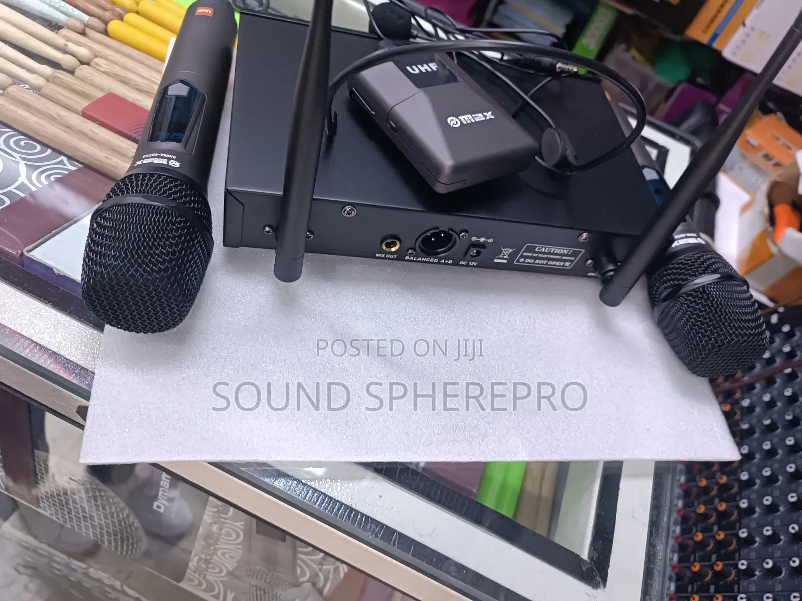 Max AWM-495V3 3 In1 Wireless Microphone