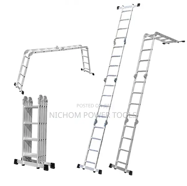 Wokin 682643 Foldable Aluminium Ladder 4X3 (Max Height 3.5M)