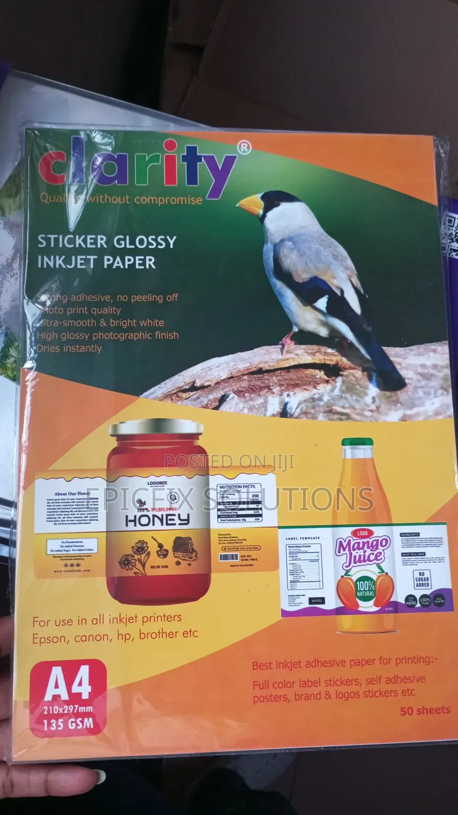 A4 Sticker Glossy Photo Papers