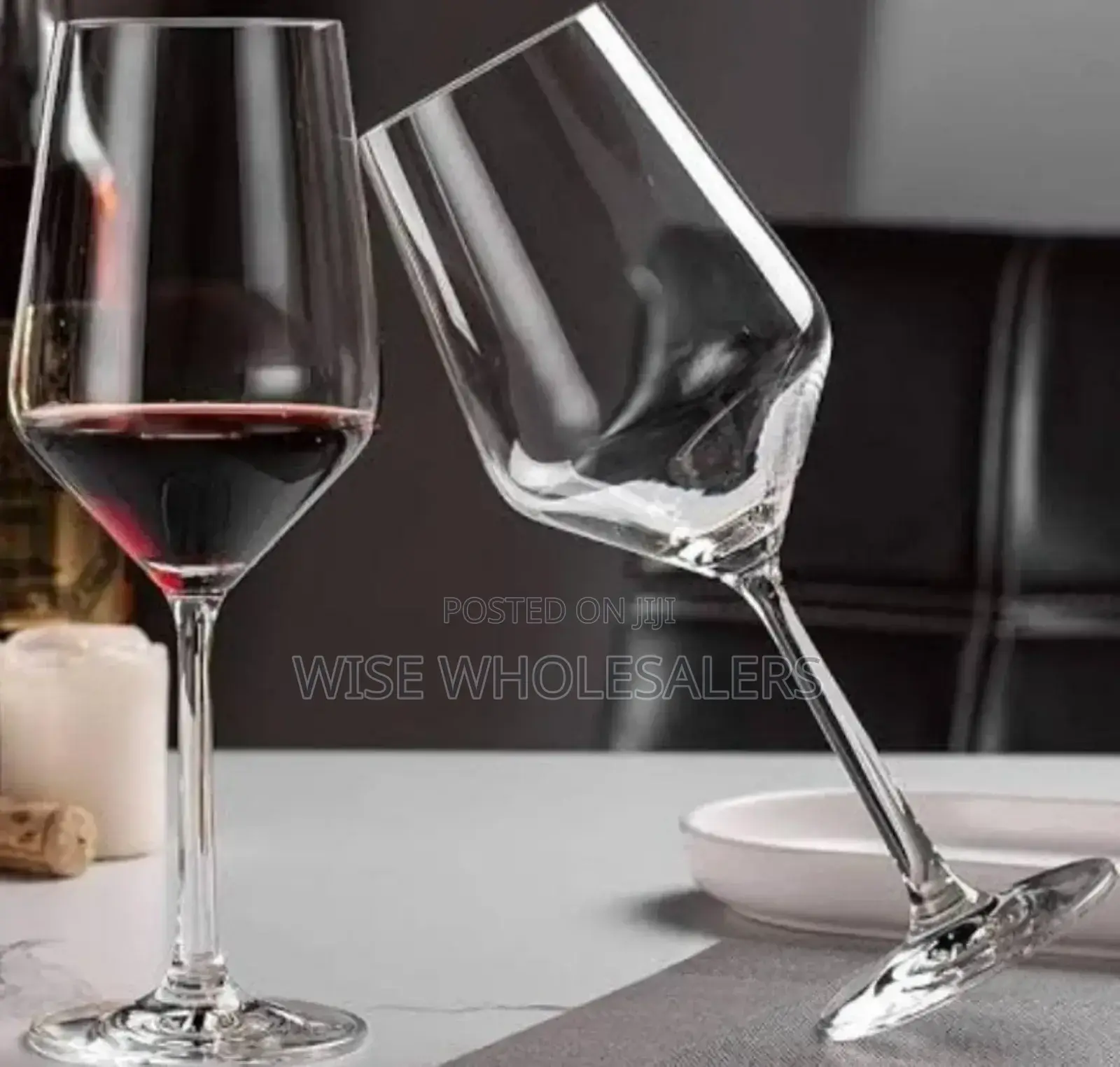 6 Pcs Poly Carbonate Wine Glasses (250ml)°Available