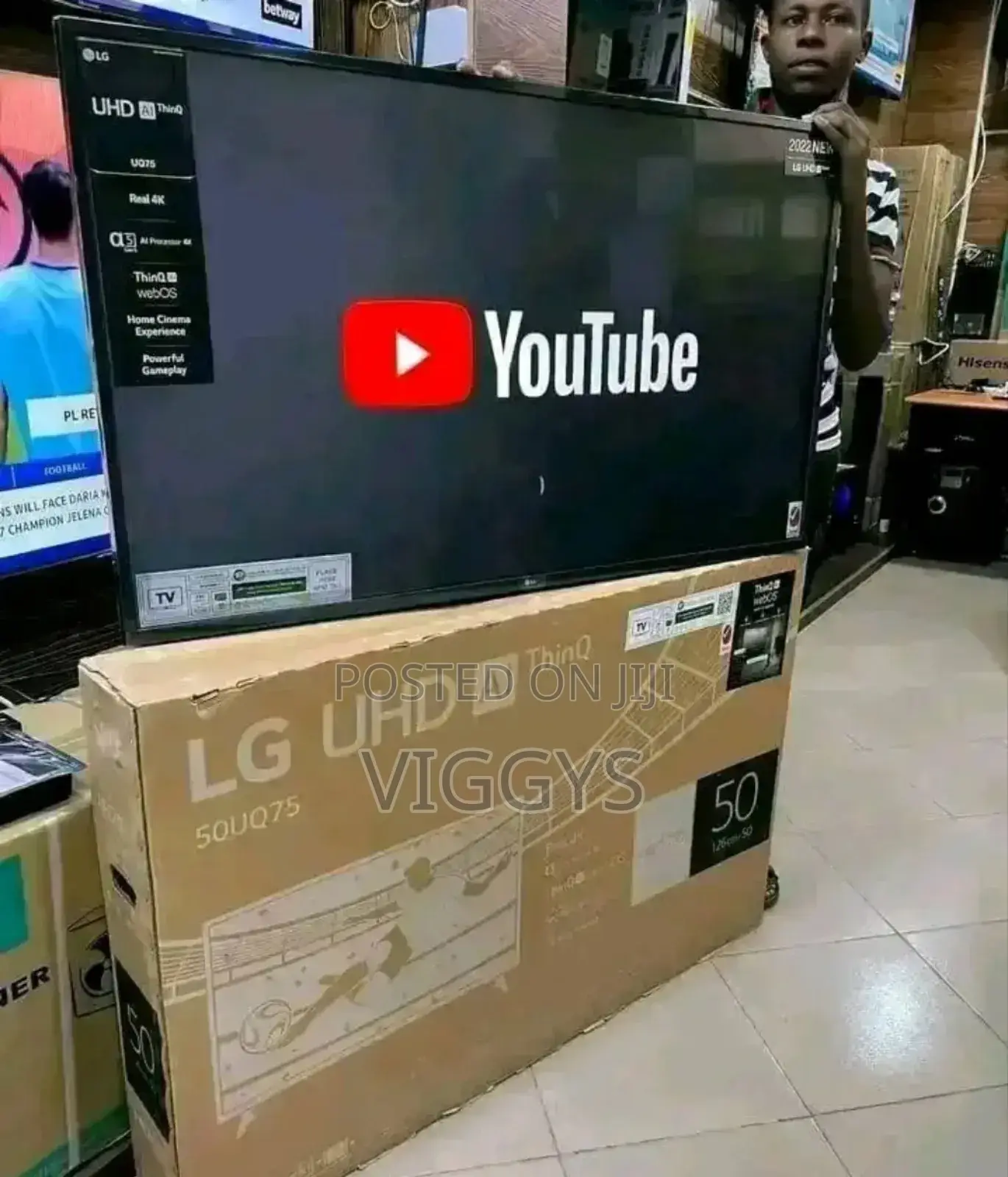 Bluetooth Youtube Netflix 50 Inch LG UHD Smart Tv H-6d