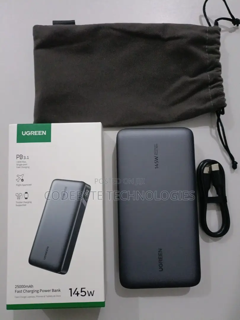 Ugreen 145W 25000mah 2-Way Fast Charging Power Bank"~(PB20)