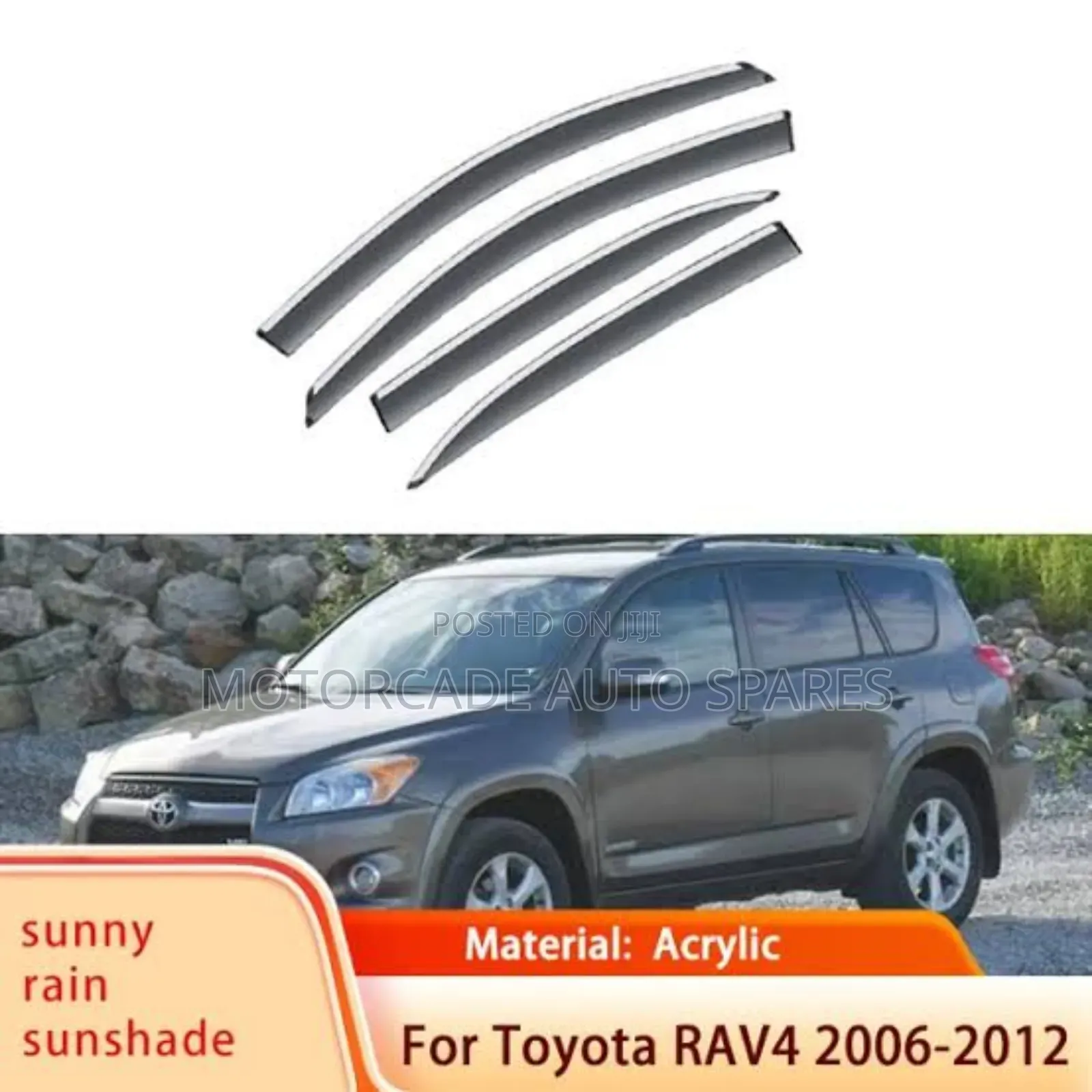 Toyota RAV4/Vanguard Windbreakers/Sun Visors Set