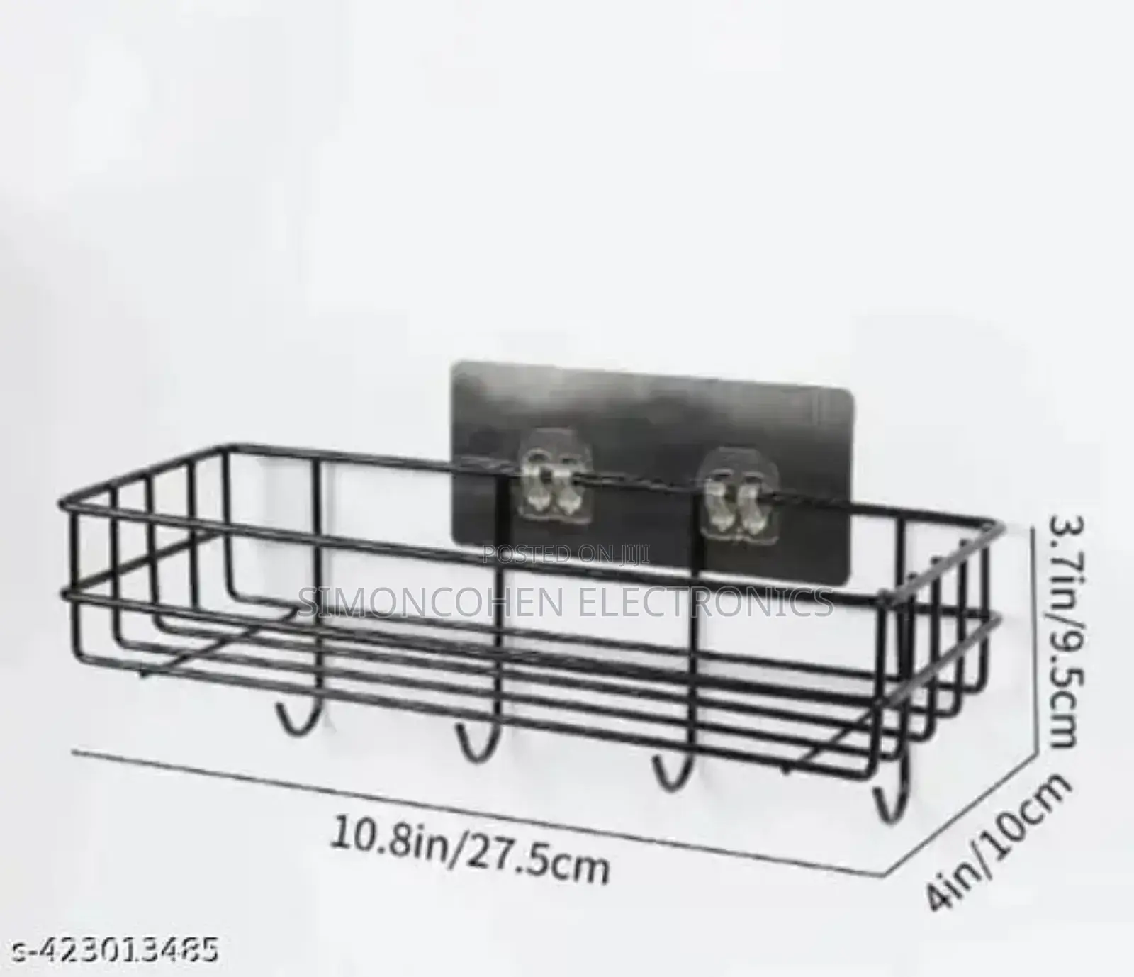 Rectangular Metallic Bathroom Organiser