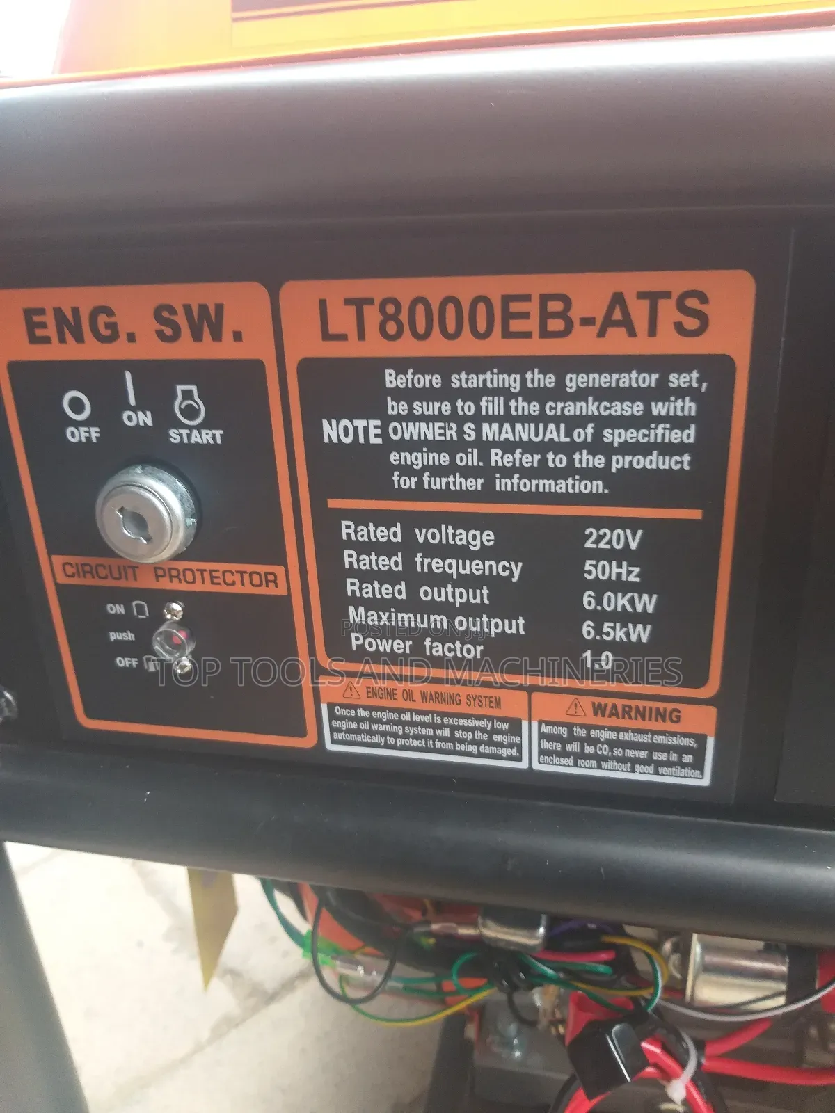 Pacwell Industrial 8kva Petrol Generator With Inbuilt ATS